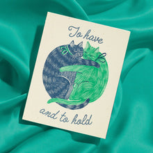 Load image into Gallery viewer, Bromstad Printing Co. - To Have And To Hold - Risograph Wedding Card
