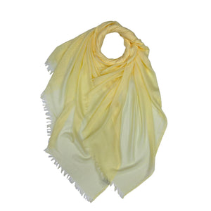 Classic plain cotton blend scarf finished with fringes