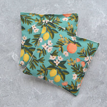 Load image into Gallery viewer, Minor Thread - Citrus Grove Botanical Teal Cotton Lavender Sachet Bundle
