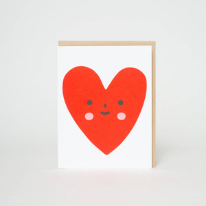 Heart Friend Love Letterpress Greeting Card by Suzy Ultman