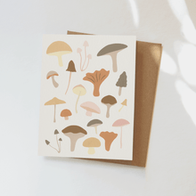 Load image into Gallery viewer, Mushrooms Greeting Card: Single Card
