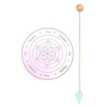 Load image into Gallery viewer, Opalite Pendulum Divination Kit
