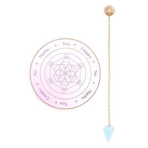 Opalite Pendulum Divination Kit