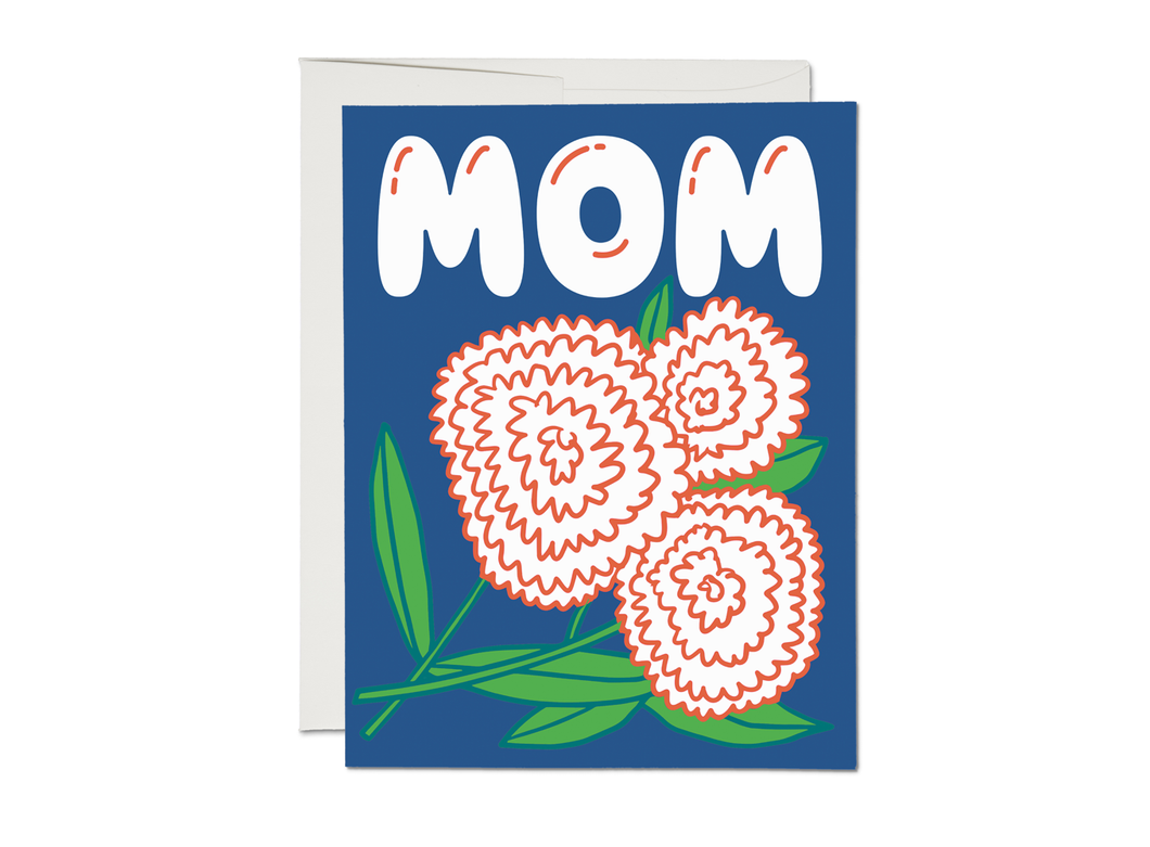 Zinnia Mom Mother's Day greeting card