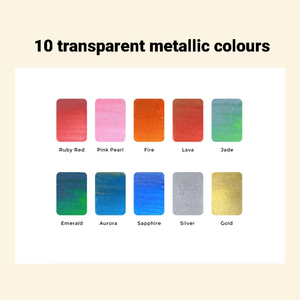 Colorsheets - Metallics - 10 Watercolors