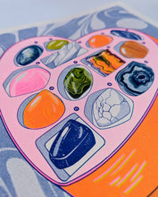 Load image into Gallery viewer, Man I Love Rocks and Gemstones |  11"x14" Risograph Print | Christina Hu
