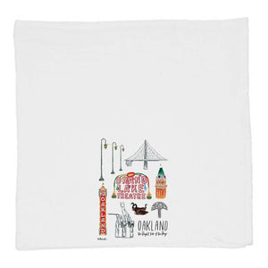 Oakland Collage Tea Towel