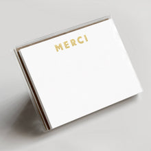 Load image into Gallery viewer, Merci Flat Note Boxed Set (White)
