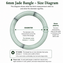 Load image into Gallery viewer, Earths Elements Wholesale - Bracelet - Burmese Jade Bangle, 6mm
