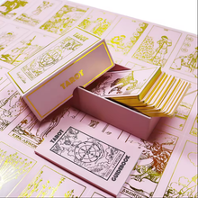 Load image into Gallery viewer, Vieux Monde - Rose Gold Tarot &amp; Guide | Classic Tarot Design and Gold Foil
