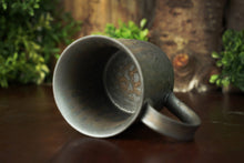 Load image into Gallery viewer, Silver Ceramic Mug with Bronze Drip Glaze
