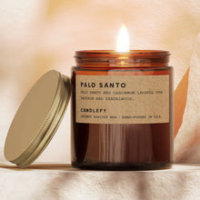Load image into Gallery viewer, Candlefy - Palo Santo · Palo Santo &amp; Cardamom Forest Candle · Amber Jar
