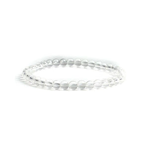 Earths Elements Wholesale - Crystal Bracelet - 4mm Clear Quartz, pack of 5