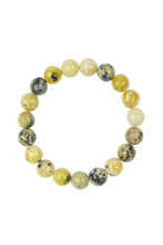 Load image into Gallery viewer, Grass Yellow Jasper Stone Stretch Bracelet B2976: 6MM
