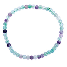 Load image into Gallery viewer, Earths Elements Wholesale - Crystal Bracelet - 4mm Fluorite, pack of 5
