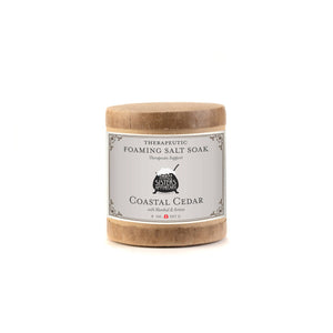 Soap Cauldron - Therapeutic Foaming Bath Salt Soak Coastal Cedar: Small