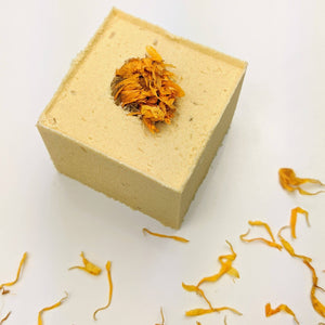 Herbal-Infused Lemongrass + Calendula Bath Bomb