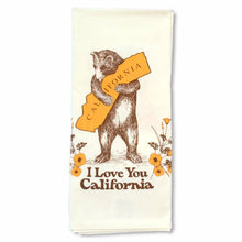 Load image into Gallery viewer, SF Mercantile - California Bear &amp; Poppy Tea Towel
