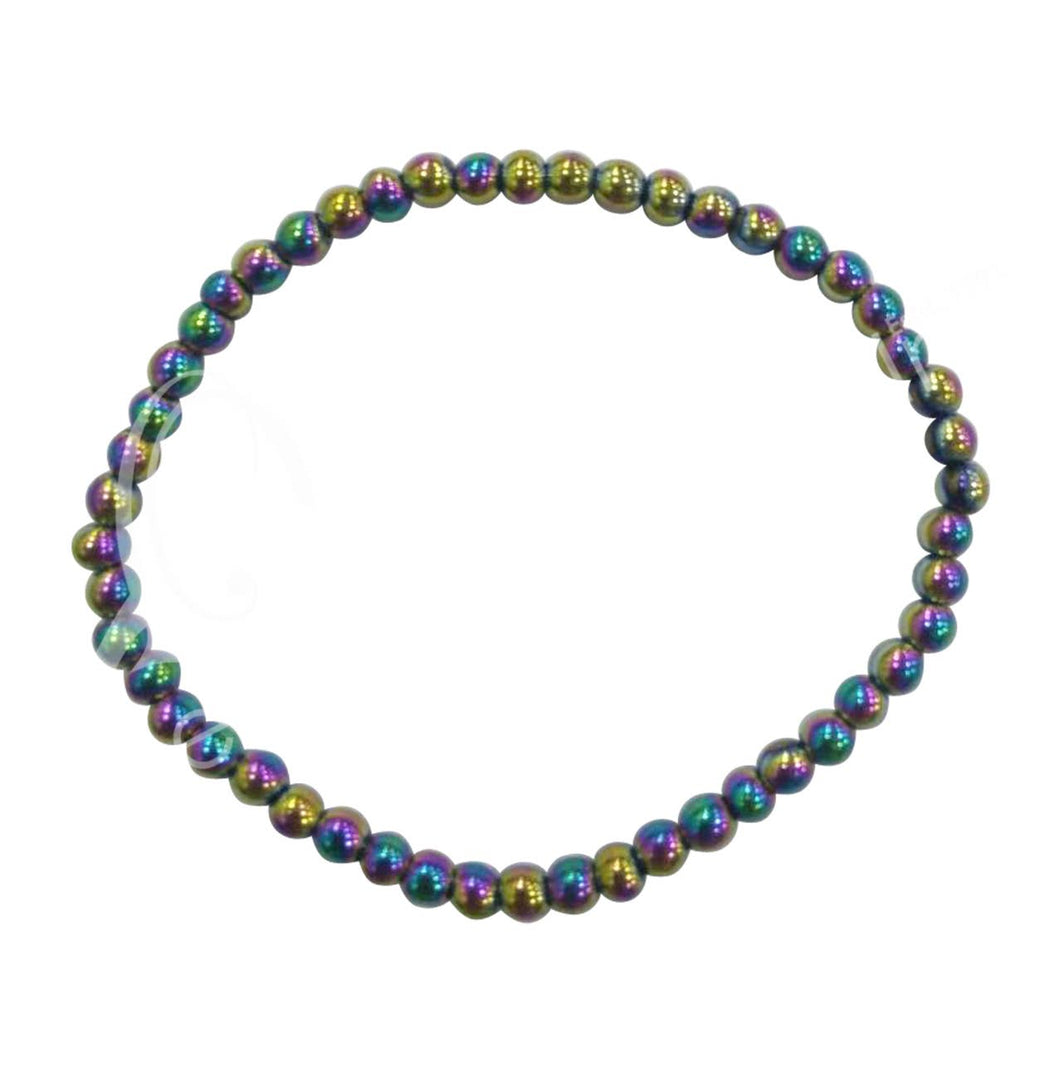 BRACELET - HEMATITE, RAINBOW (4-4.5 MM) 7.15-7.25