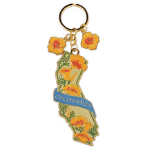 Load image into Gallery viewer, SF Mercantile - California Poppy Keychain
