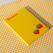 Load image into Gallery viewer, Remember Strawberry - Risograph A2 Notepad
