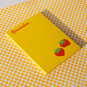 Remember Strawberry - Risograph A2 Notepad