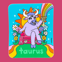 Load image into Gallery viewer, Wokeface - Sticker - Zodiac: Taurus
