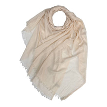 Load image into Gallery viewer, Classic plain cotton blend scarf finished with fringes
