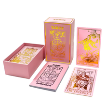 Load image into Gallery viewer, Vieux Monde - Rose Gold Tarot &amp; Guide | Classic Tarot Design and Gold Foil
