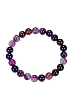 Load image into Gallery viewer, Chevron Amethyst Bracelet B1978: 4MM
