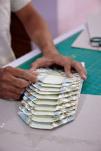 Load image into Gallery viewer, Hand Block Printed Gift Bags (Small) - Blue Stone
