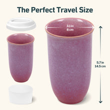 Load image into Gallery viewer, Nova Ceramics Travel Mugs - Astral Bloom Ceramic Travel Mug – 16oz Reusable Cup
