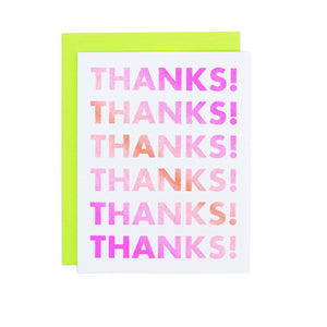 Gradient Thank You - Risograph Greeting Card