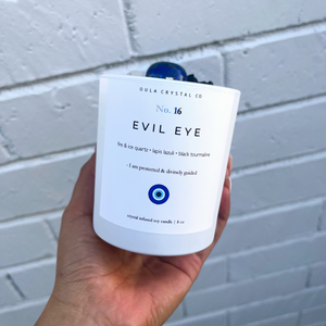 Evil Eye Crystal Candle