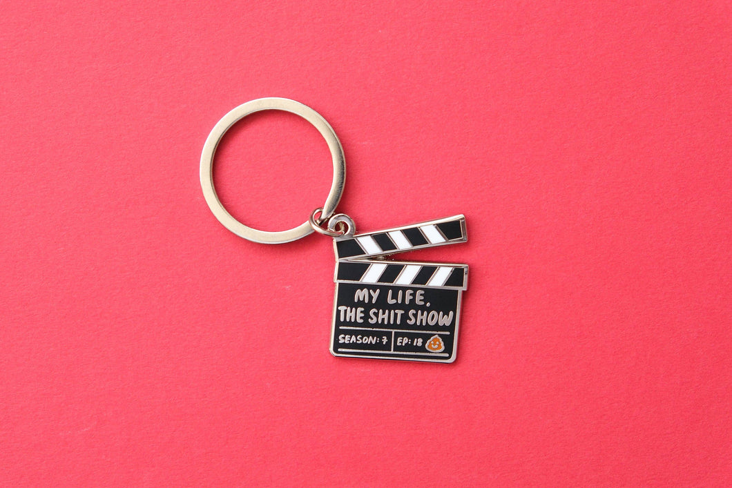 JaneLi.Co - Shit Show Enamel Keychain