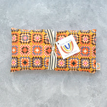 Load image into Gallery viewer, Minor Thread - Oversized Eye Pillow in Granny Squares Cotton: Lavender
