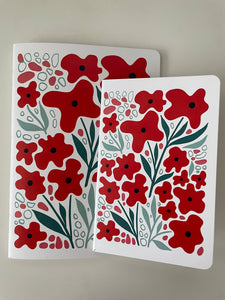 Poppy Floral Notebook