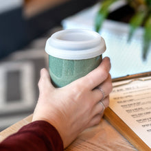 Load image into Gallery viewer, Nova Ceramics Travel Mugs - Emerald 12oz Ceramic Travel Mug – Reusable &amp; Stylish
