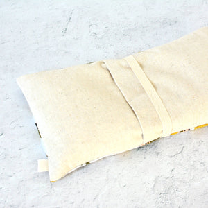 Minor Thread - Weighted Eye Pillow in White Coneflower and Linen: Lavender