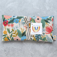 Load image into Gallery viewer, Minor Thread - Garden Party Blue Canvas Weighted Eye Pillow: Lavender
