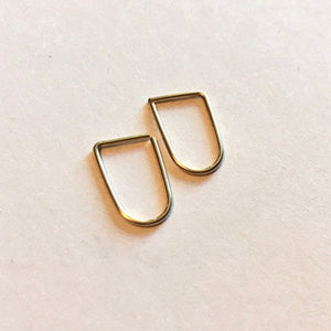 Leave-In Tiny D-Hoop Earrings Modern Every Day Sleepers