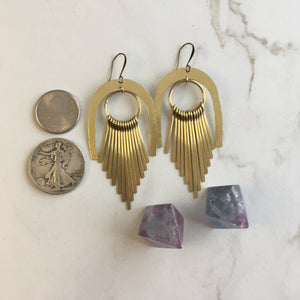 Sun Ray Fringe Earrings