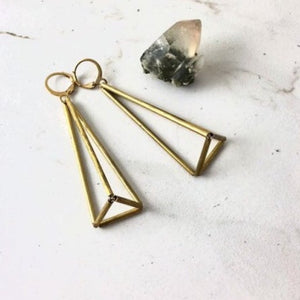 Himmeli Pyramid earrings