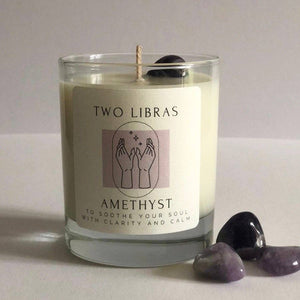 Amethyst Crystal Intention Candle