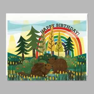Beavers Rainbow Birthday Card