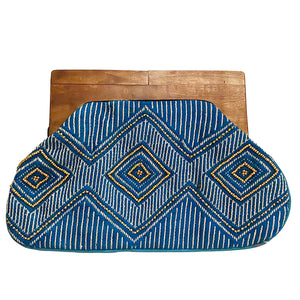 Beaded Clutch with Wooden Handle (DR6914)