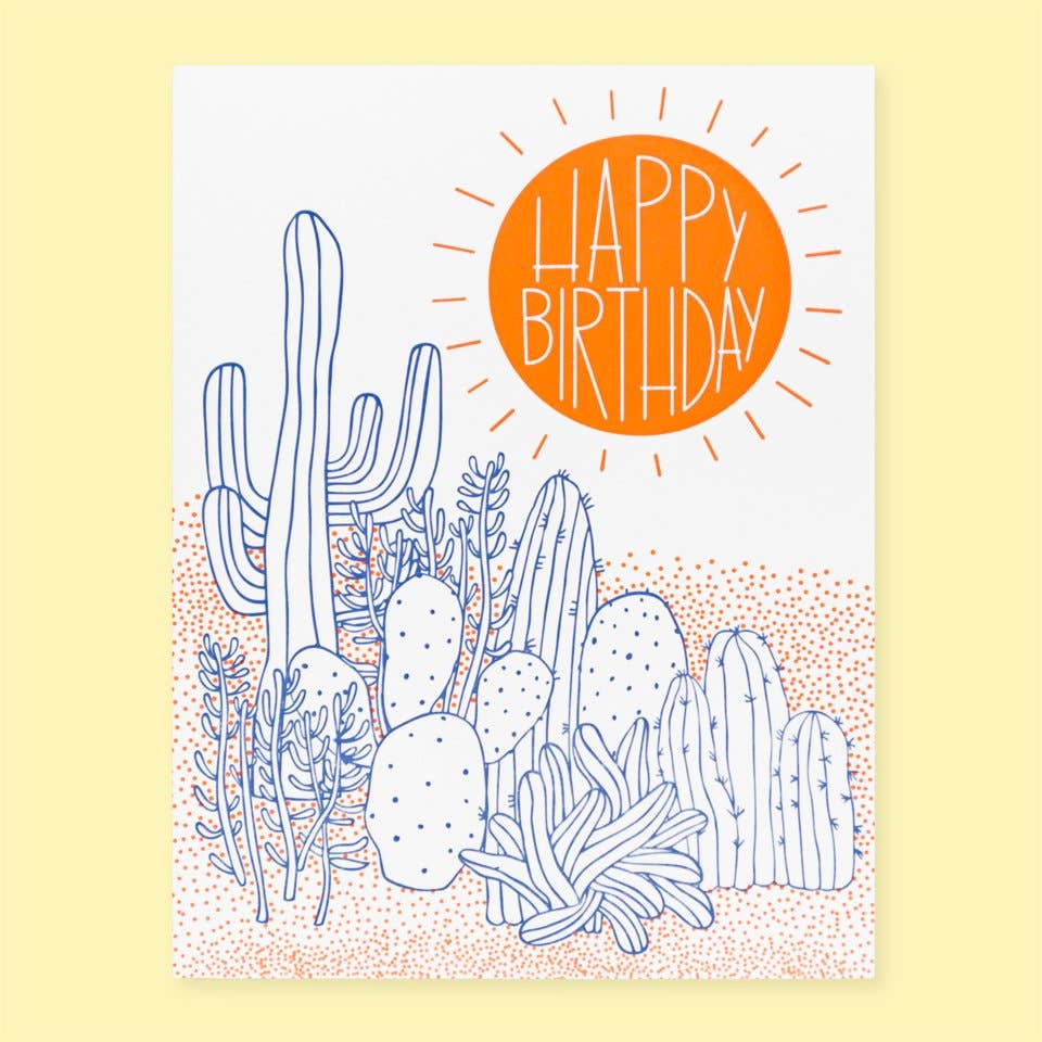 Desert Birthday Card