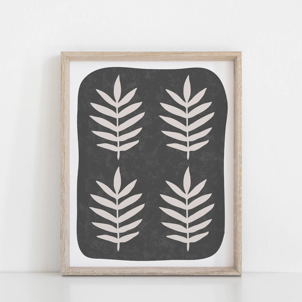 Palm Leaf - Black  11