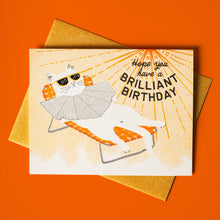 Load image into Gallery viewer, Brilliant Birthday - Risograph Card
