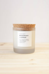 Rosemary + Lemon Frosted Candle